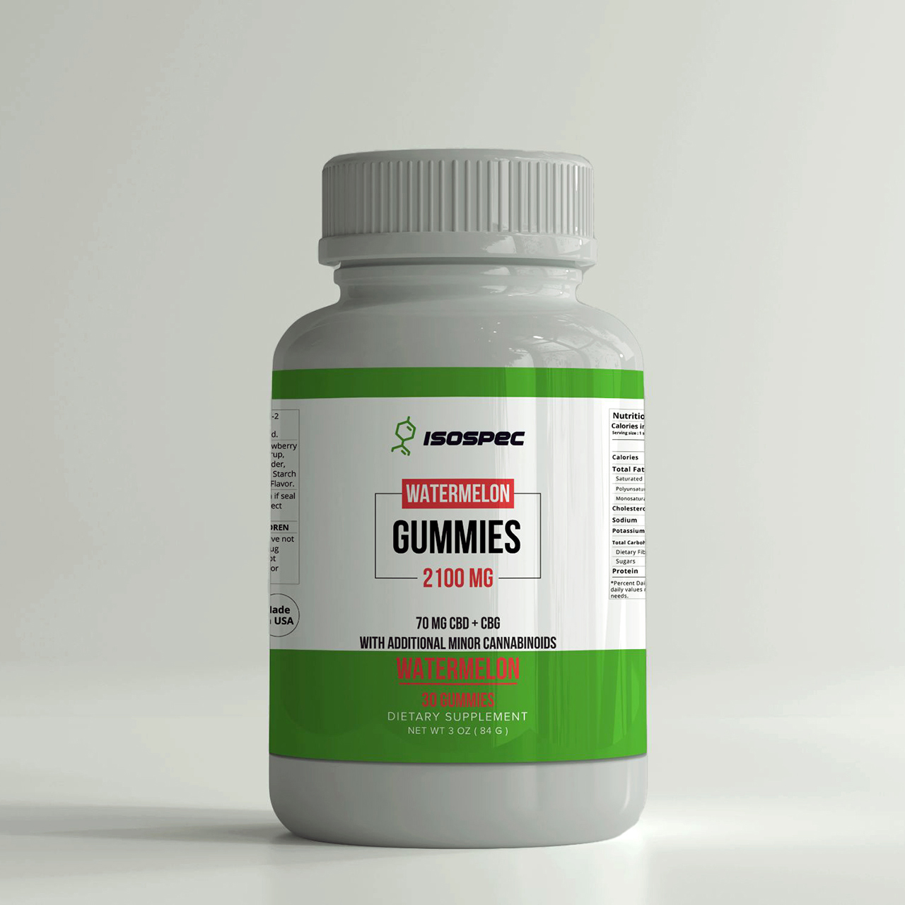 Watermelon flavor Gummies bottle